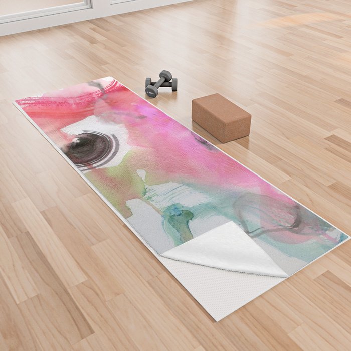 abstract candyclouds N.o 3 Yoga Towel