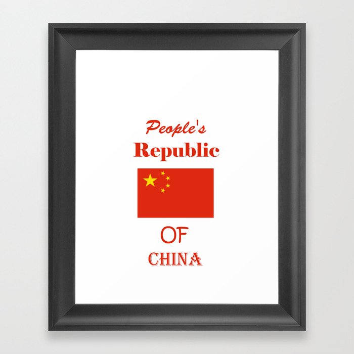 People's Republic of China Framed Art Print