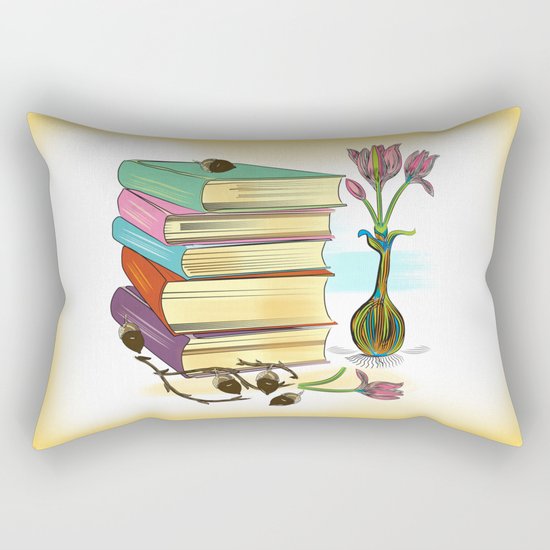 Books Rectangular Pillow