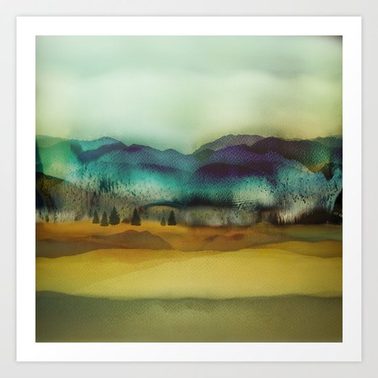 Blue Mountain Art Print