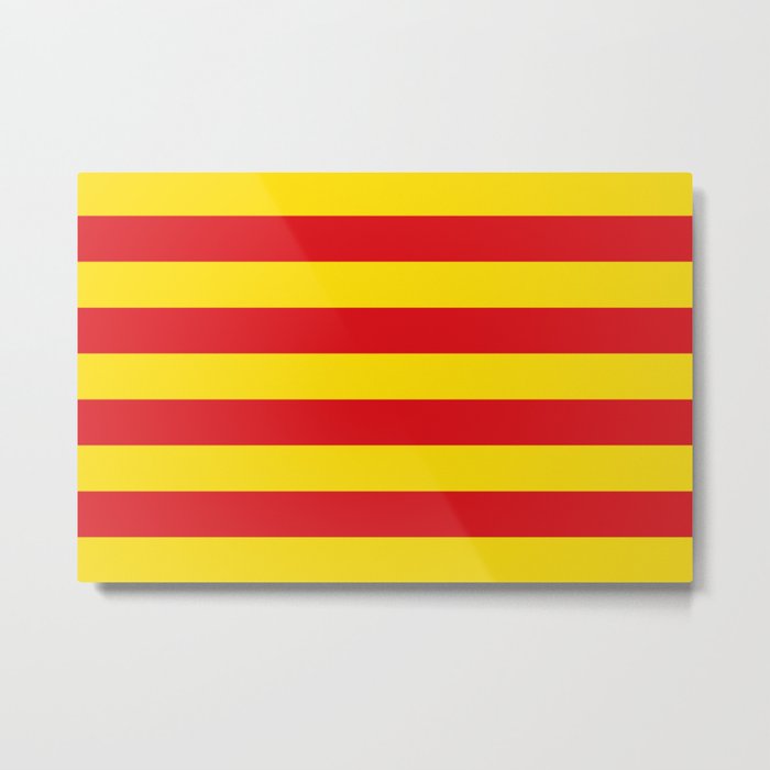 Catalonian flag of Catalan - Senyera Metal Print