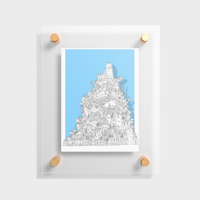 Babel-City Floating Acrylic Print