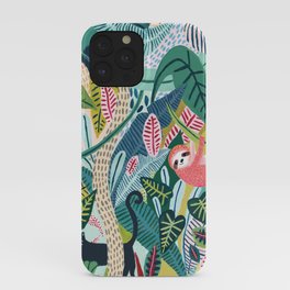 Jungle Sloth & Panther Pals iPhone Case