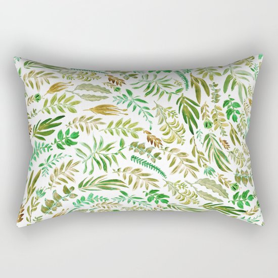 green wave Rectangular Pillow