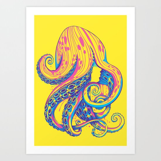 Curls Art Print