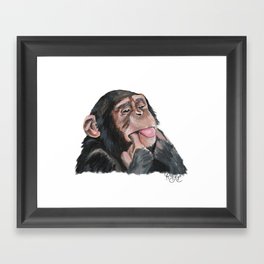 Chile the Chimp Framed Art Print