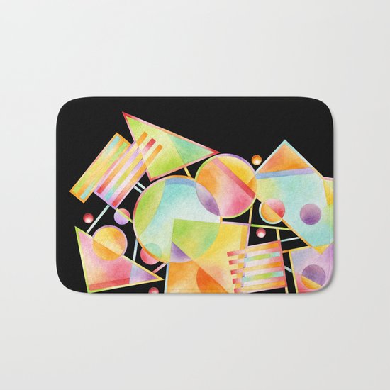 Celebration Motif Bath Mat