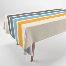 Vintage Retro Stripes Tablecloth
