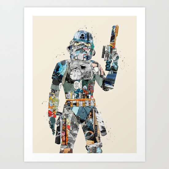modern trooper Art Print