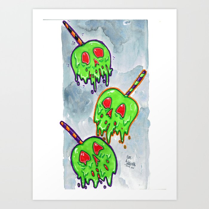 Poisoned Candy Apples Art Print