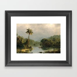 Frederic Edwin Church - Tropical Landscape Framed Art Print