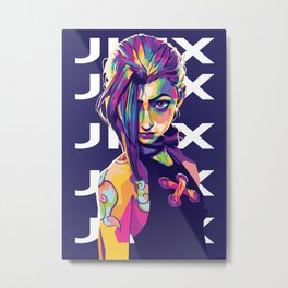 Jinx Arcane Pop Art Metal Print | Famous, Lol, Piltrover, Arcane, Game, Viral, Leagueoflegends, Arcaneseries, Trending, Silco 
