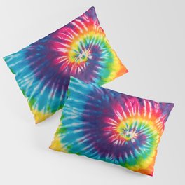Colorful Spiral Tie Dye Pillow Sham