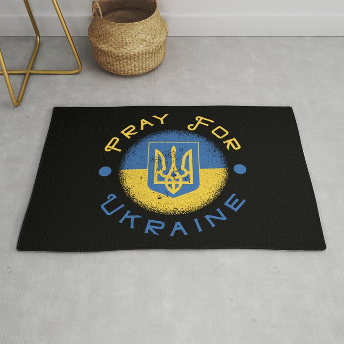 Pray For Ukraine Rug