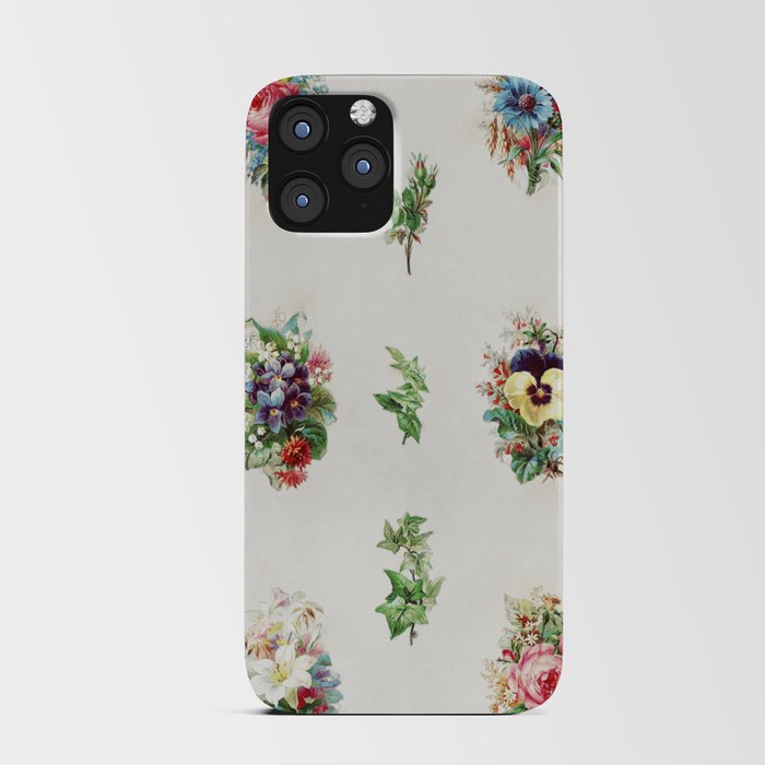 Nine Poetry Pictures with Flowers and Plants iPhone Card Case
