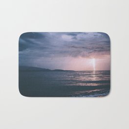 Lightning over the Strait of Georgia Bath Mat