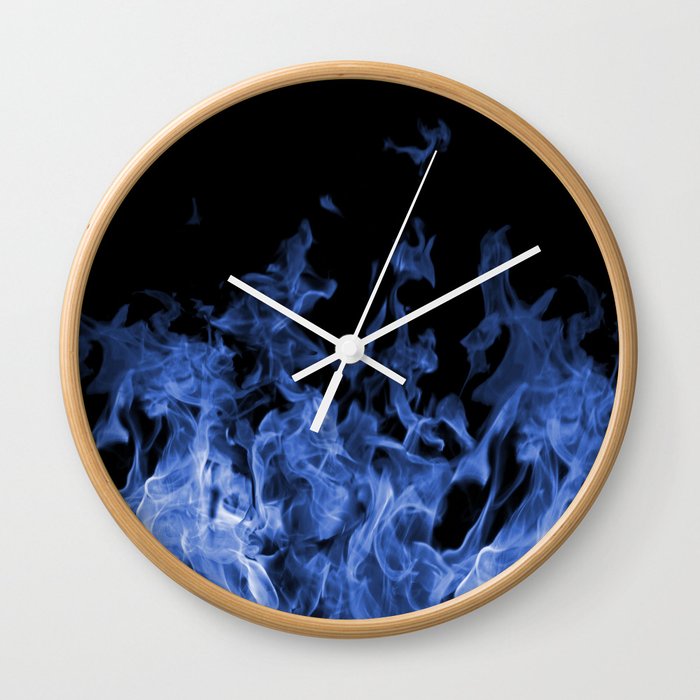 Blue Flame Wall Clock