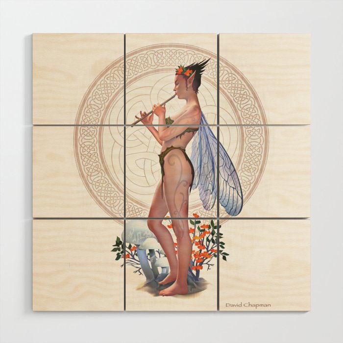 The Faerie Flute Wood Wall Art