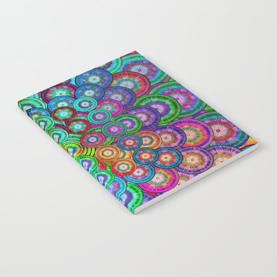 Multicolor Dots Pyramid Notebook