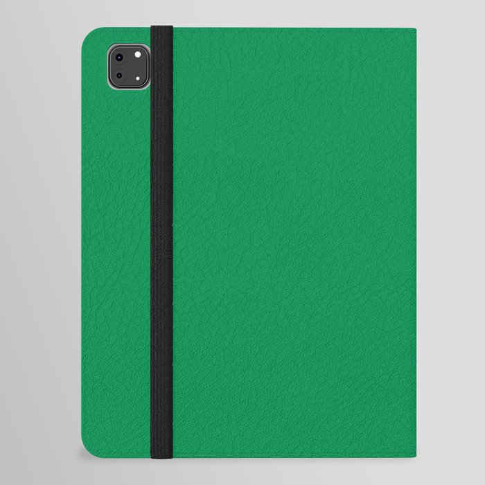 Green Bee pure pastel solid color modern abstract pattern  iPad Folio Case