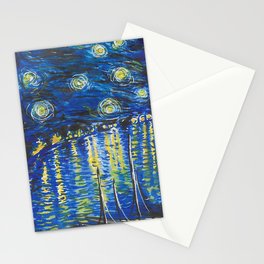 Recomposed: Starry Night over the Rhone Stationery Cards