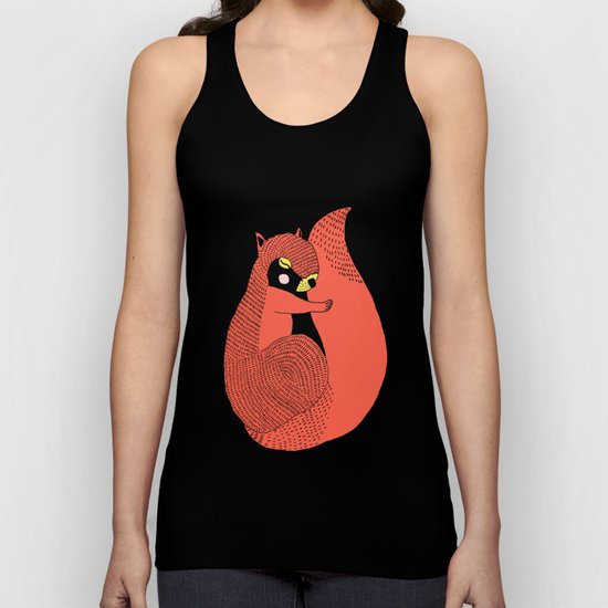 Sleeping Squirrel Unisex Tank Top