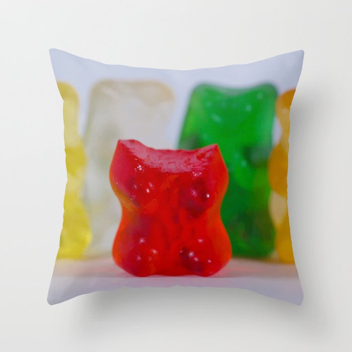 Losing My Mind (The Gummie Bears Photo Original) Throw Pillow