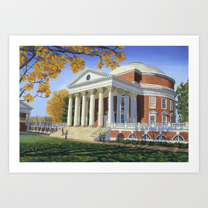 optager studieafgift kandidat The Rotunda, UVA Art Print by Bill.Finn | Society6