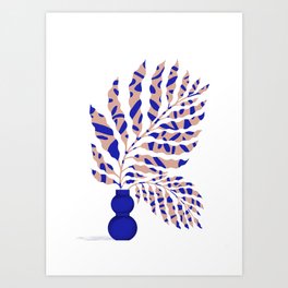 Foliage Blue Art Print