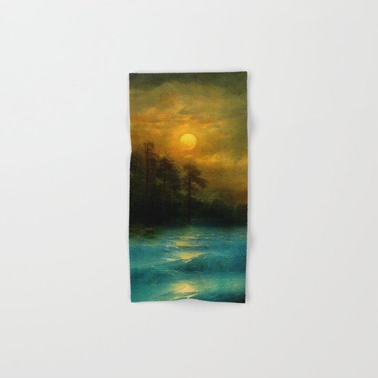 Hope, in the turquoise water. Hand & Bath Towel