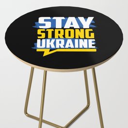 Stay Strong Ukraine Side Table