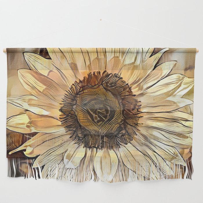 Watercolor Shine Sunflower Elegant Collection Wall Hanging