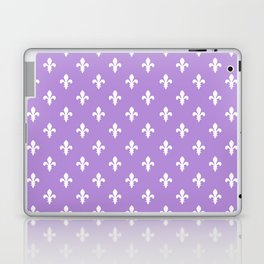 Fleur-de-Lis (White & Lavender Pattern) Laptop Skin