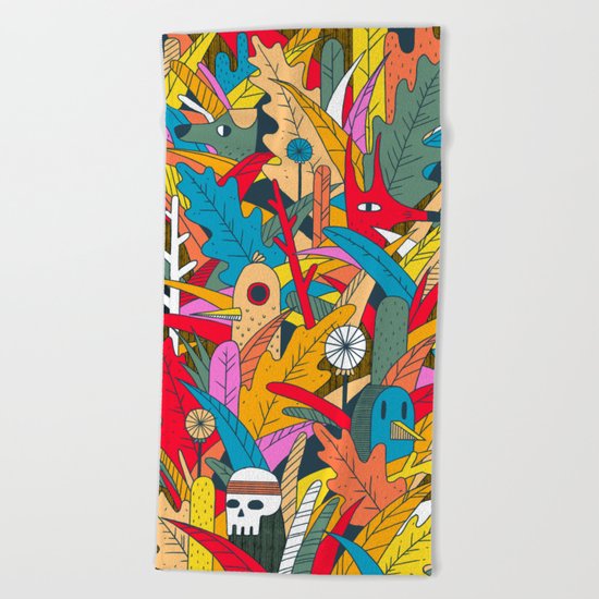 Jungle Party Beach Towel
