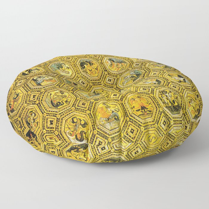 Semi Gods Ceiling by Pinturicchio. Floor Pillow