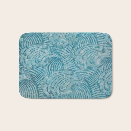 Blue Waves Bath Mat