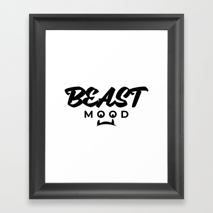 Mood Beast 2 Framed Art Print