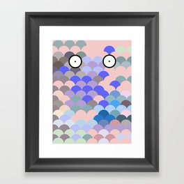 Fish Eyes Framed Art Print