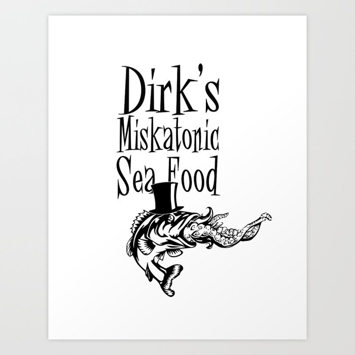 Dirk's Miskatonic Sea Food Art Print