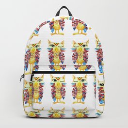 Winking owl pattern Backpack