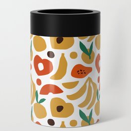Abstract tropical fruit shape pattern Can Cooler