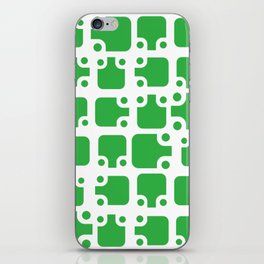 Mid Century Modern Abstract Pattern Green 1 iPhone Skin