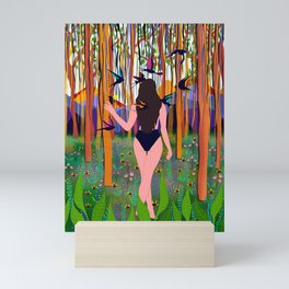 into the woods Mini Art Print