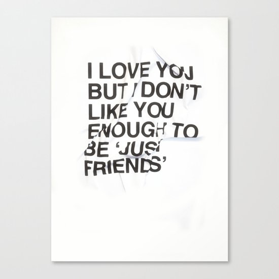 Just Friends Canvas Print