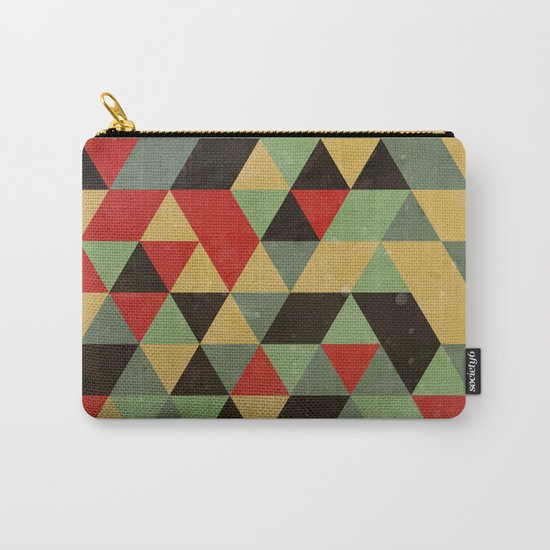 Retro Pattern Carry-All Pouch