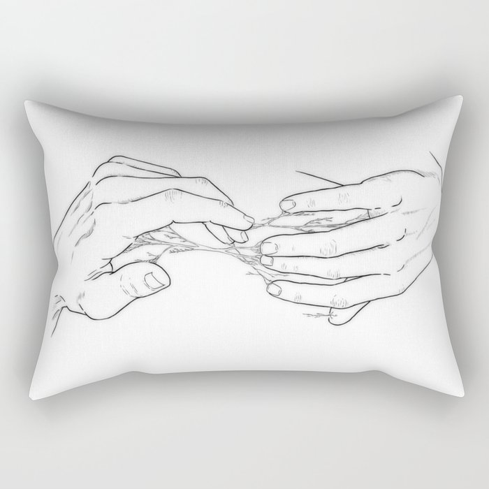 Hands and roots Rectangular Pillow