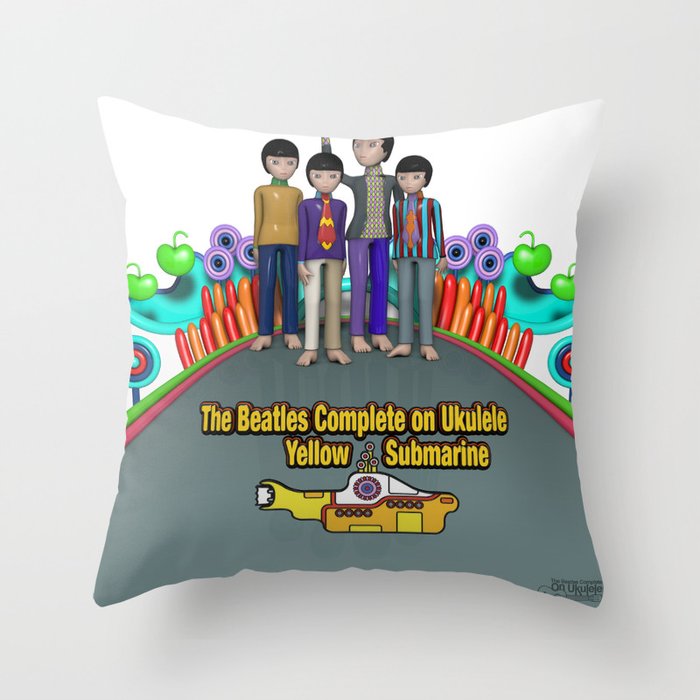 Yellow Submarine Throw Pillow