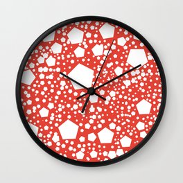 Kalinka. "Vermilion" color Wall Clock