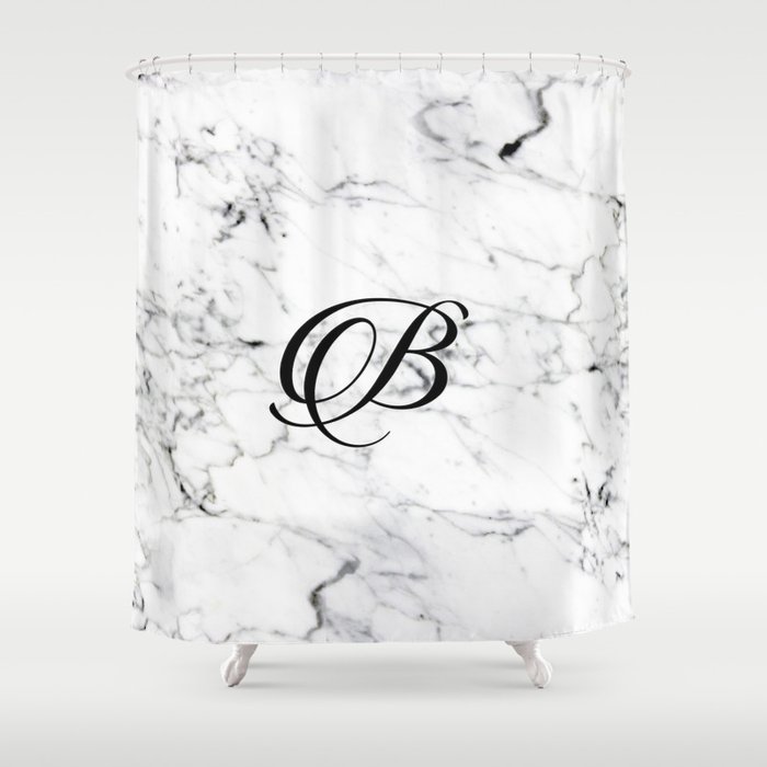 Letter B On Marble Texture Initial Personalized Monogram Shower