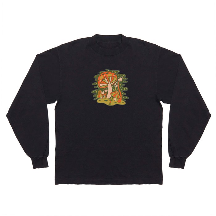 Forest of Mushrooms Long Sleeve T Shirt